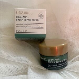 Biossance Squalane + Omega Repair Cream Sample Size .16 fl oz New With Box